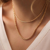 Layered Chain Necklace for Women Geometric Chokers Necklaces