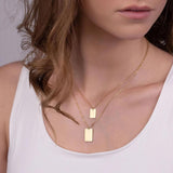 Layered Chain Necklace for Women Geometric Chokers Necklaces