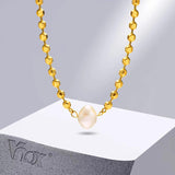 Freshwater Pearl Necklace with Stainless Steel Chain