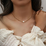 316L Stainless Steel Freshwater Pearl Necklace for Women