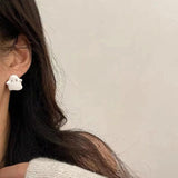 Evil Spirit Drop Earrings & Pearl Ghost Necklace Set
