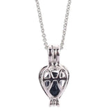 Heart Shape Wish Pearl Pendant Necklace for Women