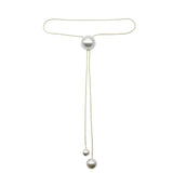 Pearl Sweater Chain Necklace Long Tassel Party Jewelry