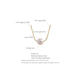 15mm Big Pearl Chain Stainless Steel Necklace Women Pvd Plated