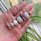 Baroque Freshwater Pearl Necklace for Women Choker Minimalist