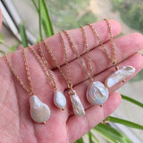 Baroque Freshwater Pearl Necklace for Women Choker Minimalist