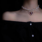 Baroque Pearl Crystal Choker Necklace for Women