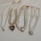 Baroque Pearl Crystal Choker Necklace for Women