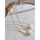 Freshwater Pearl Pendant Sweet Necklace Women Jewelry Gift