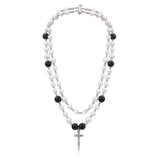Multilayer Rhinestone Cross Necklace Girl Jewelry
