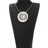 Gothic Silver Pearl Pendant Necklace for Women Harajuku Layered Choker