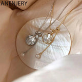 Silver Tassel Pearl Shell Necklace for Women