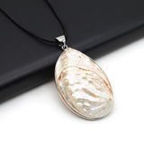 Mother Of Pearl Shell Necklace Irregular Shell Pendant Charms Women Jewelry