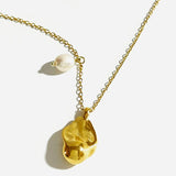 Peri'sbox Baroque Pendant Necklace with Pearl Teardrop - Great Gift Idea