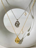 Peri'sbox Baroque Pendant Necklace with Pearl Teardrop - Great Gift Idea
