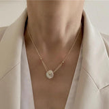 French Style Retro Baroque Pearl Necklace Choker