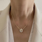 French Style Retro Baroque Pearl Necklace Choker