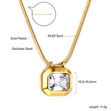 18K Plated CZ Flower Pendant Necklace Lovely Rabbit Charms Jewelry