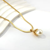 18K Plated CZ Flower Pendant Necklace Lovely Rabbit Charms Jewelry