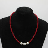 Boho Beads Necklace Pearl Pendant Women's Chain Jewelry