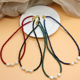 Boho Beads Necklace Pearl Pendant Women's Chain Jewelry