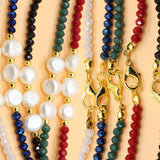 Boho Beads Necklace Pearl Pendant Women's Chain Jewelry