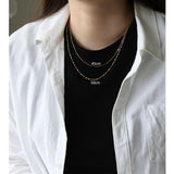 RHYSONG 45 50 Base Necklace Stainless Steel Jewelry For Women