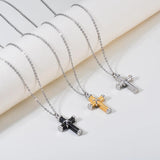 Cross Urn Necklace Pendant Stainless Steel Ashes Memorial Pendant