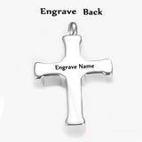 Cross Urn Necklace Pendant Stainless Steel Ashes Memorial Pendant