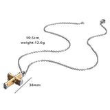 Cross Urn Necklace Pendant Stainless Steel Ashes Memorial Pendant