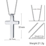 Cross Prayer Necklace Stainless Steel Lucky Jewelry