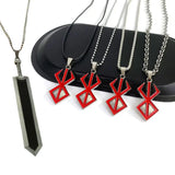 Berserk Sword Guts Pendant Necklace Chains Long Jewelry Accessories