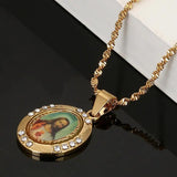 Jesus Portrait Pendant Necklace Christian Jewelry