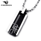 Titanium Stainless Steel Necklace & Pendant Set