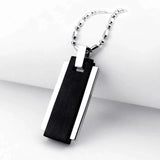 Titanium Stainless Steel Necklace & Pendant Set