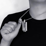 Titanium Stainless Steel Necklace & Pendant Set