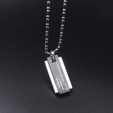 Titanium Stainless Steel Necklace & Pendant Set