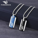 Titanium Stainless Steel Necklace & Pendant Set
