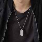 Personalized Stainless Steel Dog Tag Necklace for Him