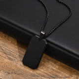 Personalized Stainless Steel Dog Tag Necklace for Him