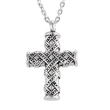 Cross Urn Necklace Pendant Cremation Jewelry Stainless Steel Keepsake