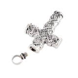 Cross Urn Necklace Pendant Cremation Jewelry Stainless Steel Keepsake
