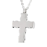 Cross Urn Necklace Pendant Cremation Jewelry Stainless Steel Keepsake