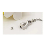 Infinity Love Ash Memorial Keepsake Stainless Steel Urn Pendant Necklace
