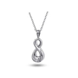 Infinity Love Ash Memorial Keepsake Stainless Steel Urn Pendant Necklace