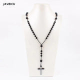 Hematite Blessing Rosary with Cross Pendant Religious Jewelry