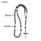 Hematite Blessing Rosary with Cross Pendant Religious Jewelry