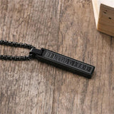 Silver Stainless Steel Roman Numerals Pendant Necklace for Men Women