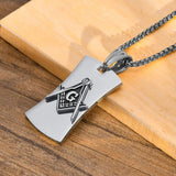 Men's Stainless Steel Pendant with Box Chain