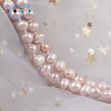 Natural Freshwater Rice Pearl Beads Choker Necklace for Women 7-8mm
